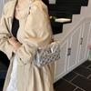Bolso Estilo Chanel 2025 Nuevo Versátil Acolchado con Cadena Bolso de Hombro Bolso de Mano Moderno Bolso Cuadrado Pequeño