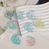 Moldes de Silicona para Pendientes de Animales de Luna de Resina de Cristal, Corazón, Colgantes de Amor Padre-Hijo, Moldes para Joyería