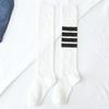 Calcetines de Pantorrilla para Mujer para Primavera y Verano, Calcetines Largos de Tubo Alto Jk, Estilo Japonés de Moda, Calcetines de Algodón de Tubo Medio Negros, Calcetines hasta la Rodilla, Calcetines de Compresión