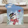 Amazon Camino de mesa nórdico navideño cuadros rojos copo de nieve muñeco de nieve mantel largo mesa de centro mesa de comedor decoración de vacaciones funda