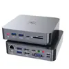Aplicable Transfronterizo Dock de Expansión para Mac Book Docking Dock Doble Tipo-C Carga PD de 100W Hub Hub USB