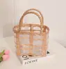 Bolsa de Palha Portátil de Gelatina Desenho Animado Fofo, Nova Bolsa de Palha Quadrada de Coelho para Viagem de Férias, Bolsa Quadrada Pequena Versátil