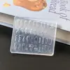Molde para decoración de uñas 3D, pinza para el cabello femenina, accesorio de uña portátil de silicona de alta transparencia, molde hecho a mano resistente a la oxidación