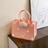 Bolsa Tote para Salidas, Bolsa de Regalo Souvenir para Celebración de los 100 Días, Bolsa de Fieltro de Dibujos Animados, Bolsa de Muñeca Mamá, Souvenir de Celebración de los 100 Días