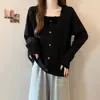 Camiseta de Manga Larga con Cuello Cuadrado y Lazo para Mujer Tallas Grandes Primavera y Otoño 2025 Nuevo Delgado para Gorditas Look Delgado Cubre Piel Top