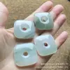 Colgante de Joyería para Orejas de Jade Verde Natural de Tianshan de Xinjiang, Colgante de Jade Lindo con Forma de Gato para Niñas, En Stock