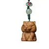 Colgante de Teléfono Tigre del Zodiaco de Madera para Bolso de Año de Nacimiento Llavero Juguete Pieza de Mano Puesto del Mercado Nocturno Transmisión en Vivo de Douyin