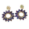 Brincos de Flor de Cristal Novos para Outono e Inverno, Luxo Acessível e Sensação de Alta Qualidade, Brincos Tecidos à Mão, Brincos Elegantes da Moda Europeia e Americana para Mulheres