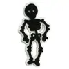 Serie de Esqueletos de Halloween Hebilla de Clip para Bolígrafo Lápiz Paja Accesorios DIY Decoración Dibujos Animados Horror PVC Cubierta de Bolígrafo Hebilla de Clip