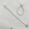 Color goma suave lazo cable de datos Enrollador almacenamiento de línea de audífonos acabado DIY llavero joyería colgante enrollado