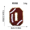 Parches de bordado digital para toallas, insignias bordadas, parches para ropa de la serie de fútbol, rugby y baloncesto más vendida transfronteriza
