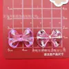 Corbata de moño de simulación colorida galvanizada nudo de mariposa accesorios de resina DIY tocado pinza para el pelo funda de teléfono accesorios para Crocs