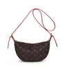 Nova bolsa de ombro vintage de moda transfronteiriça para mulheres, alto apelo estético, bolsa crescente estampada de comércio exterior, bolsa para o dia a dia, bolsa transversal para mulheres