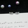 Aretes de Plata de Ley S925 Estilo Versátil para el Día a Día Aretes de Plata Colección Simple Aretes Mini Elegantes para Mujer