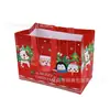 Bolsas de Natal Não Tecidas Laminadas em Estoque Transfronteiriças, Sacolas de Compras Ecológicas, Sacolas de Presente Impressas Coloridas, Sacolas Tote Personalizadas