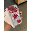 Funda Roja de Manzana para iPhone 16promax para Apple 15 12pro Personalidad Max Creativa 11