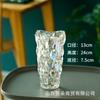 Jarrón de cristal de cristal al por mayor estilo nórdico lujo luz Ryukyu sala de estar decoraciones de arreglo floral hotel flores de lirio