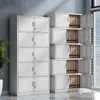 Archivero de metal de acero para oficina, gabinete de documentos, gabinete de información, gabinete de comprobantes financieros con cajones con cerradura, gabinete bajo, estantería de almacenamiento