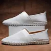 Zapatos Casuales para Hombre Zapatos Europeos y Americanos para Hombre Zapatos de Moda Perezosos de Caña Baja Transpirables Zapatos para Conducir Hombres Transfronterizos Talla Grande Zapatos de Cuero para Hombres