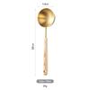 Cuchara medidora de acero inoxidable con mango de madera 25ml g cuchara herramientas para tienda de té de leche cuchara medidora de café en polvo leche en polvo para el hogar transfronterizo