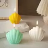 Amapola DIY Resina de Cristal 3D Yeso Aromaterapia Vela Molde de Silicona con Forma de Concha Grande y Pequeña Venta al por Mayor