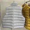 Colete de algodão com enchimento e gola alta de 7 cores para mulheres, outono e inverno, leve, acinturado, emagrecedor, colete de outer wear