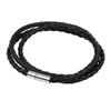 Pulsera multicapa tejida con torsión y hebilla de cobre para mujer transfronteriza de Europa y Estados Unidos, explosiones extranjeras, cuerda de cuero, pulsera minimalista al por mayor