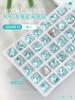 Nail art K9 Cristal Azul Claro apontado oval torto ângulo reto gordo quadrado líquido vermelho Super Flash em forma de unhas joias atacado