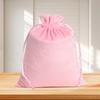 Bolsa de franela negra con cordón en la cintura para empaquetar joyas, bolsa de almacenamiento a prueba de polvo para joyas de franela, venta al por mayor