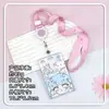Portatarjetas de Dibujos Animados Femeninos Estuche Protector de Cáscara Dura Venta al por Mayor Comercio Exterior Insignia de Estudiante Porta Tarjetas de Comedor Portatarjetas de Almacenamiento