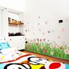 Adesivos de parede florais e vegetais (nu) linha de rodapé decoração de parede estilo pastoral para quarto sala de estar entrada corredor linha da cintura