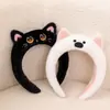 Tiara de Cabeça Animal Cartoon Fofa Peixe-Palhaço Guaxinim Gato Preto Rosto Melody Lavagem Facial Tiara Grampo de Cabelo Alto Super Fofo para Mulheres