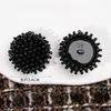 Tejidos Hechos a Mano con Botones de Perla Pequeños y Fragantes, Ropa de Abrigo, Cortavientos, Botón con Perlas, Accesorios de Piel, Hebilla Decorativa