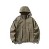 Chaqueta unisex IZEXX, libre de flúor, resistente a salpicaduras, resistente al desgaste, marca de moda, chaqueta softshell holgada de otoño para montañismo y camping