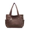 Bolso de pana para mujer, novedad de 2024, gran capacidad, informal, para otoño e invierno, bolso de hombro para compras, sencillo, para uso diario.