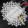 Jogo Americano de Floco de Neve de Natal Mais Vendido Transfronteiriço, Tapetes Vazados Domésticos Antiderrapantes com Isolamento Térmico, Decoração de Mesa de Jantar de Luxo Leve, Jogos Americanos de Estilo Ocidental Atacado