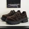 Botas de Trabajo Cabeza Grande Zapatos Casuales Derby para Hombre Estilo Old Money Zapatos de Cuero Suela Gruesa Aumenta Altura Zapatos para Hombre Temporada Otoño Invierno 2026