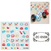 Pegatinas Creativas de Dibujos Animados Transfronterizos Lindas 5D Estéreo Gelatina Pegamento Suave Pegatinas de Relieve Pegatinas para Cuaderno de Graffiti DIY Autoadhesivas