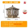 Faro de Poste de Energía de Ciudad China Fu Estilo Chino Luz de Poste de Pared Puerta Villa Jardín Luz LED Jardín Luz de Paisaje Exterior Poste