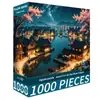 Puzle de 1000 piezas Sakura Town Fabricante Popular Transfronterizo Alta Dificultad Alivio del Estrés Juguete Educativo para Niñas Regalo de Cumpleaños