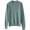 Suéter de cashmere oversized com gola alta meia para mulheres, novo estilo outono/inverno, malha de lã de caimento solto para base
