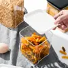 Tarros de Almacenamiento Sellados para Granos, Almacenamiento de Cocina, Tarros de Plástico Transparente, Cajas, Almacenamiento de Té, Tarros Sellados de Grado Alimenticio