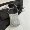 Nova Bolsa Transversal Fashion Atacado, Nova Bolsa de Celular Bordada com Borboleta Estilo Chinês, Bolsa de Ombro Leve para Passeios