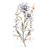 Pegatinas de Tatuaje Temporales de Flor Nueva de Colores para Brazo Transfronterizas, Rosa Roja Grande, Impermeables y a Prueba de Sudor, Pegatinas Temporales Desechables, Flores Realistas