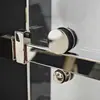 Box de Banho com Separação Seca e Molhada, Box de Banho Reto, Porta de Vidro Divisória para Banheiro, Porta de Correr para Banheiro