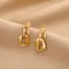 Pendientes Grandes Exagerados Retro Estilo Hong Kong con un Diseño Único, Versátiles y Elegantes, Pendientes de Estilo Minimalista para Rostros Cuadrados y Redondos, Accesorios de Yiwu