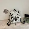 Mochila de Bolinhas Mochila de Viagem Leve 2026 Nova de Verão Grande Capacidade Moderna Versátil para Estudante Trabalhador Bolsa Escolar