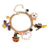 Pulsera de Halloween Europea y Americana Transfronteriza Caliente Cabeza de Calabaza Pulsera de Fantasma Joyería de Disfraz Festival de Fantasmas Pulsera de Dibujos Animados