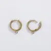 Pendientes Retro Redondos con Aro Colgante Hebilla de Oreja Agujero Único Gancho de Oreja Estilo Europeo Gancho Francés Accesorios de Material para Joyería Hecha a Mano DIY