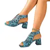 Verano 2026 Nuevo Talla Grande Mujer Casual Cómodo Estilo Europeo y Americano Tacón Grueso Moderno Exterior Zapatos de Tacón Alto